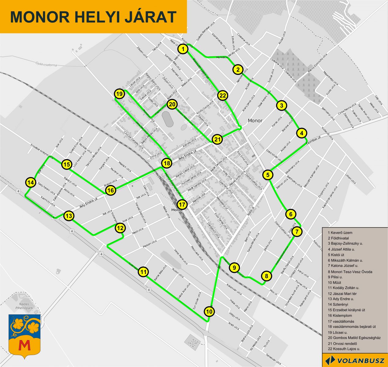 monor térkép Május másodikán újraindult a helyi buszjárat | Monor város  monor térkép